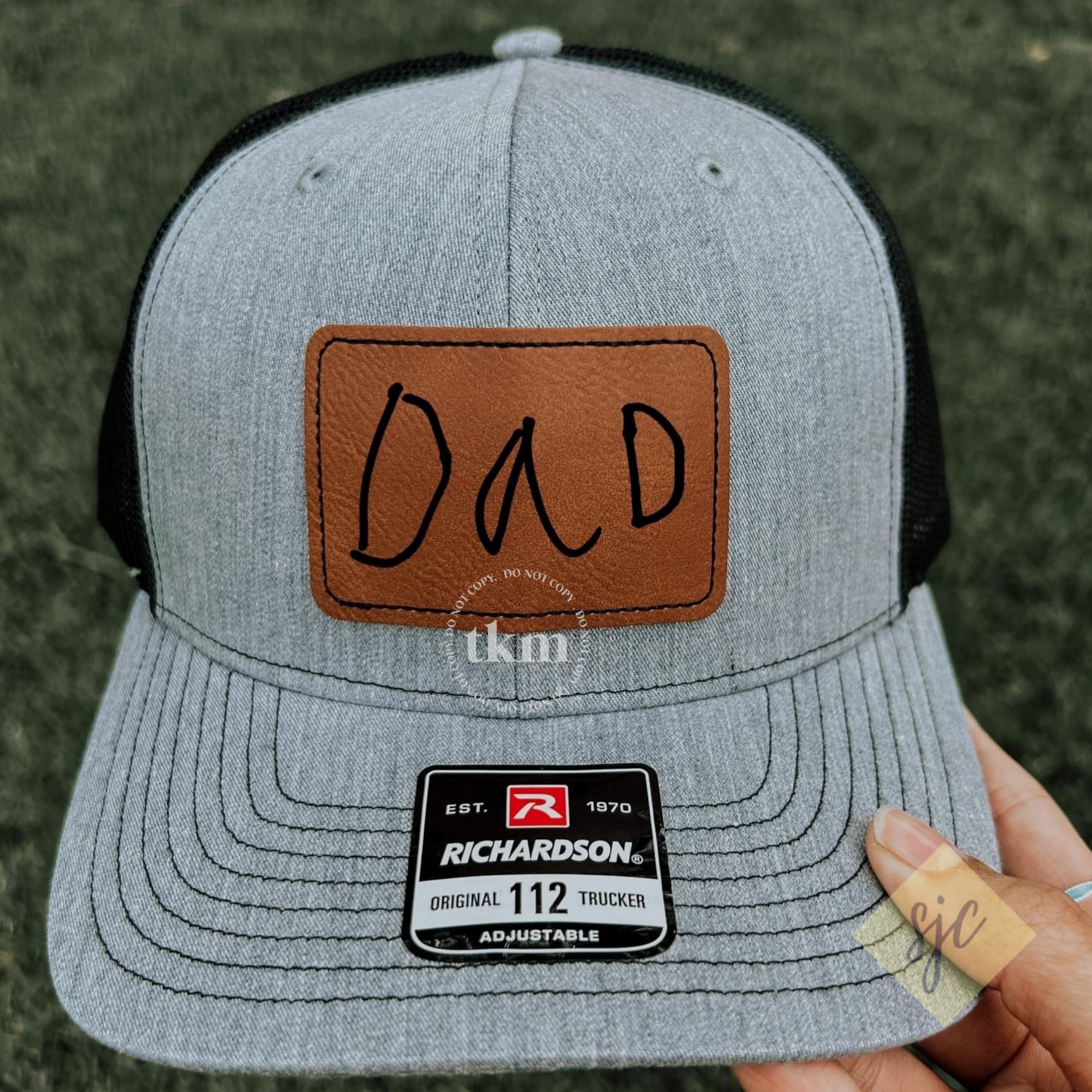 Trucker Hat with Personalized DAD Patch