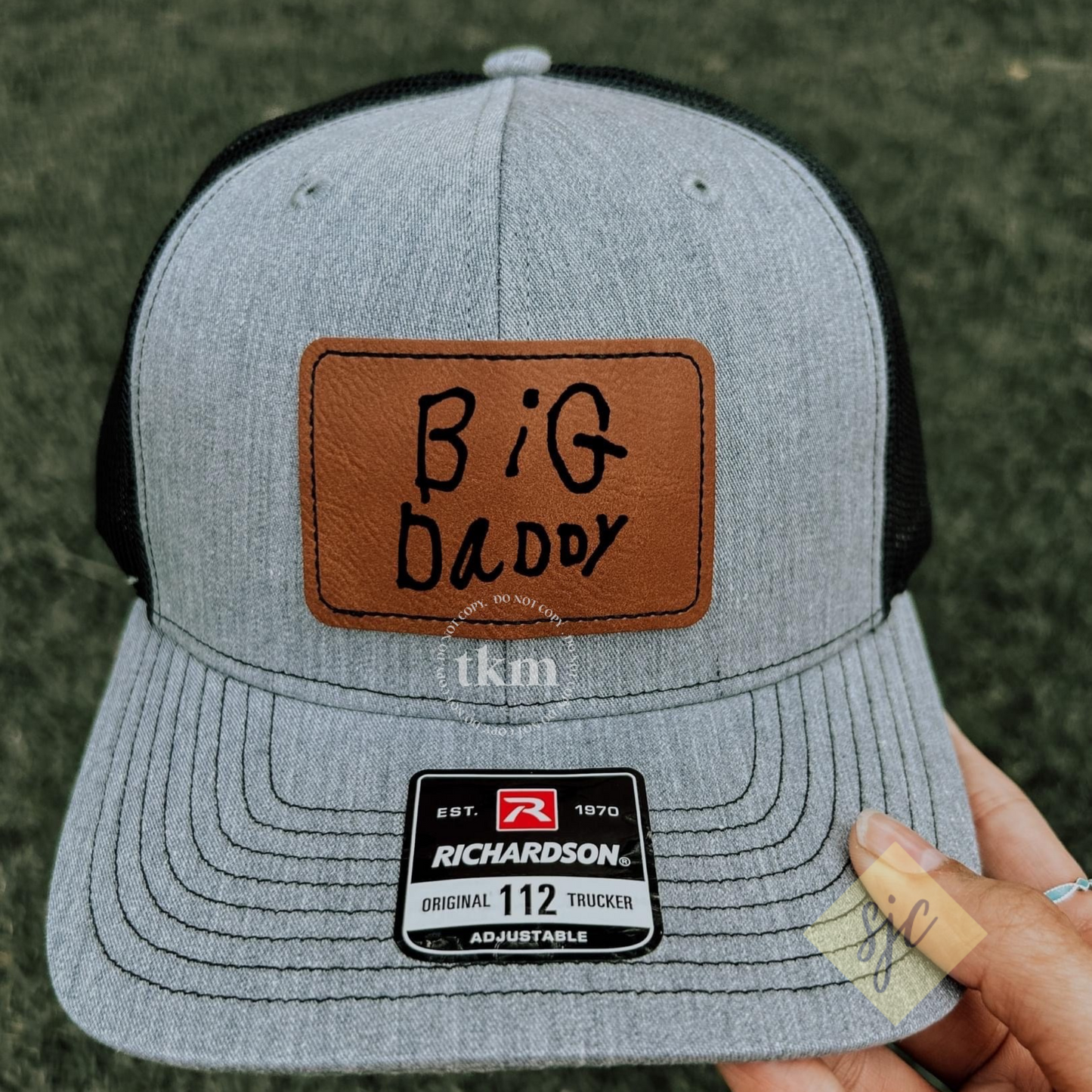 Trucker Hat with Personalized DAD Patch