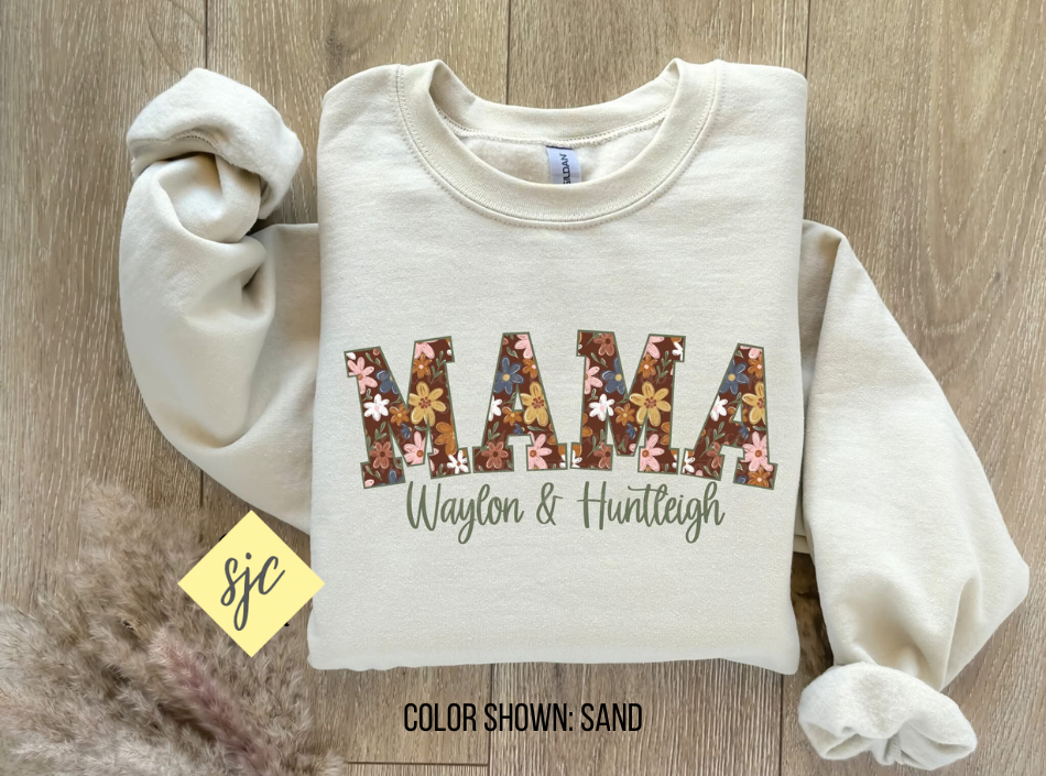 Fall Flowers MAMA Sweatshirt