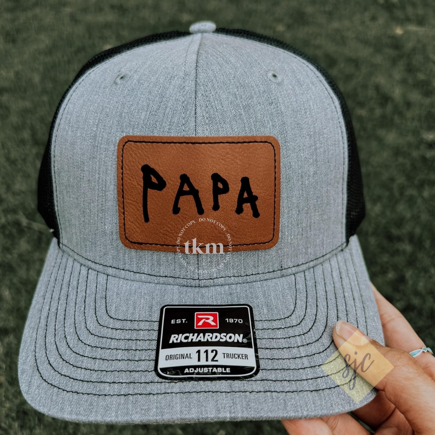 Trucker Hat with Personalized DAD Patch