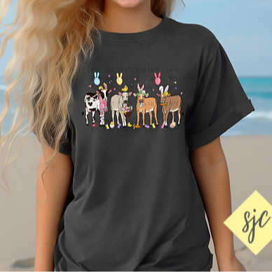 Kids Easter Cows Tee