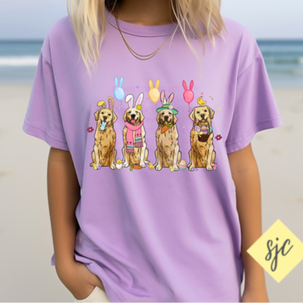 Adult Easter Dogs Tee