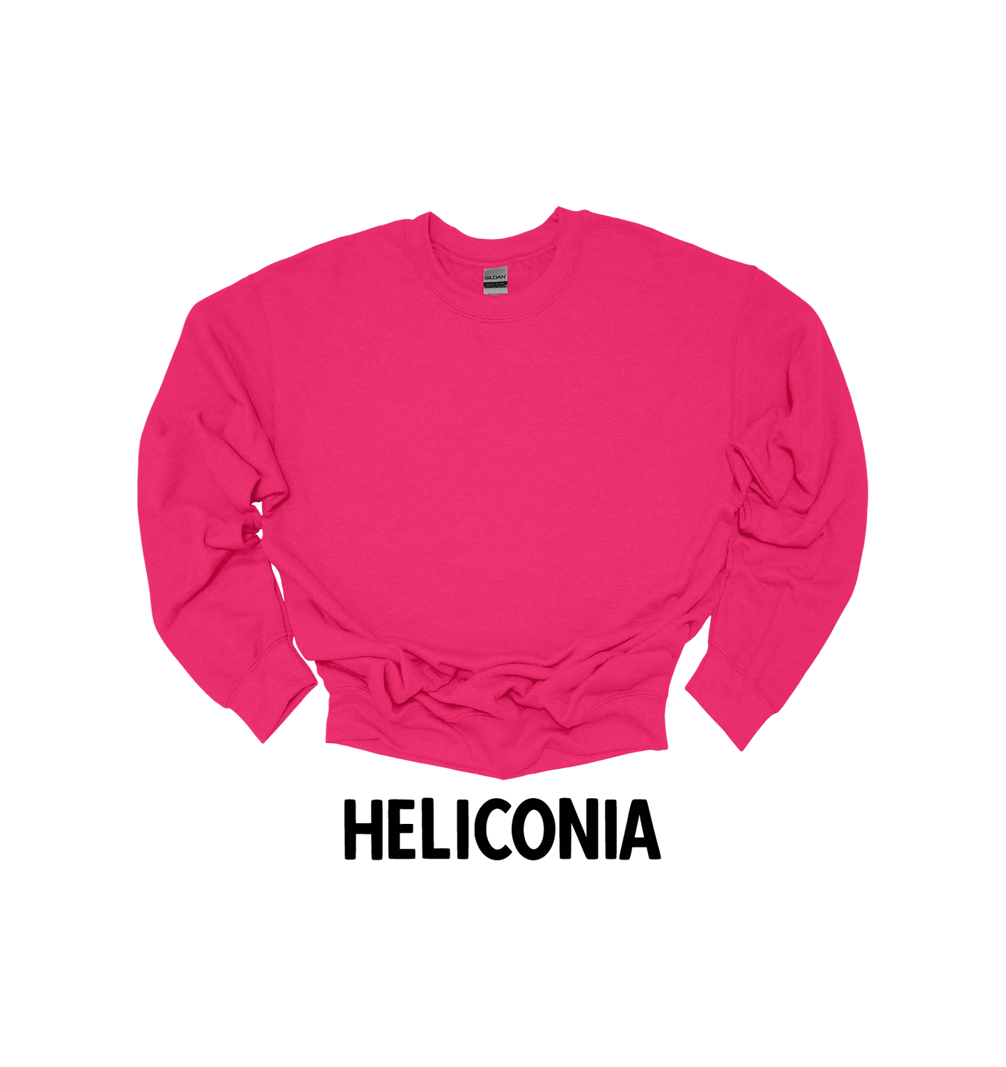 Shades of Pink Valentine's Heart Crewneck Sweatshirt