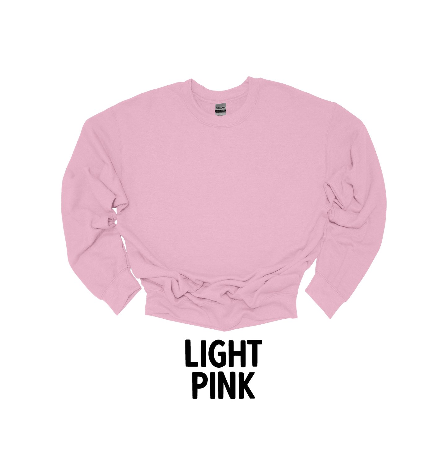 Shades of Pink Valentine's Heart Crewneck Sweatshirt