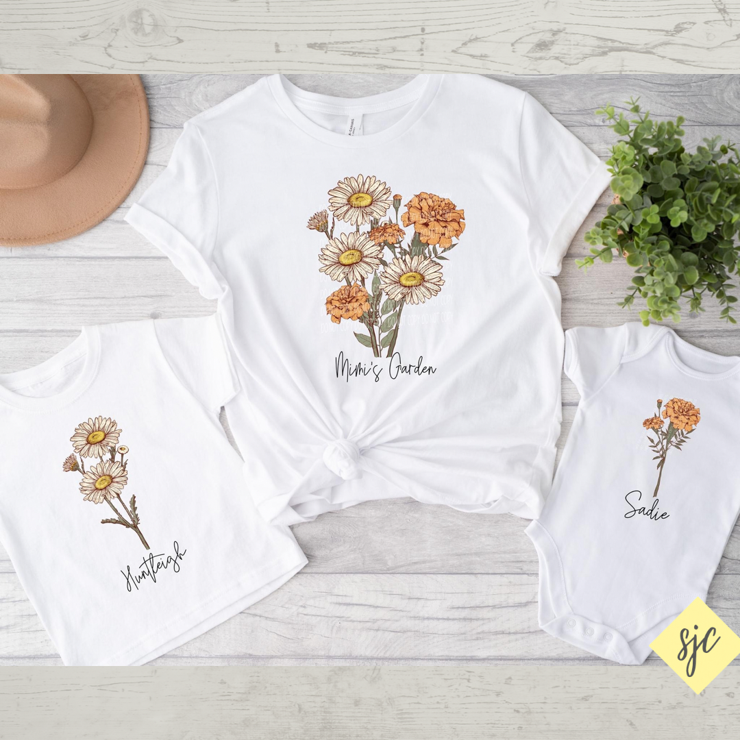 Youth Birth Flower T-Shirt