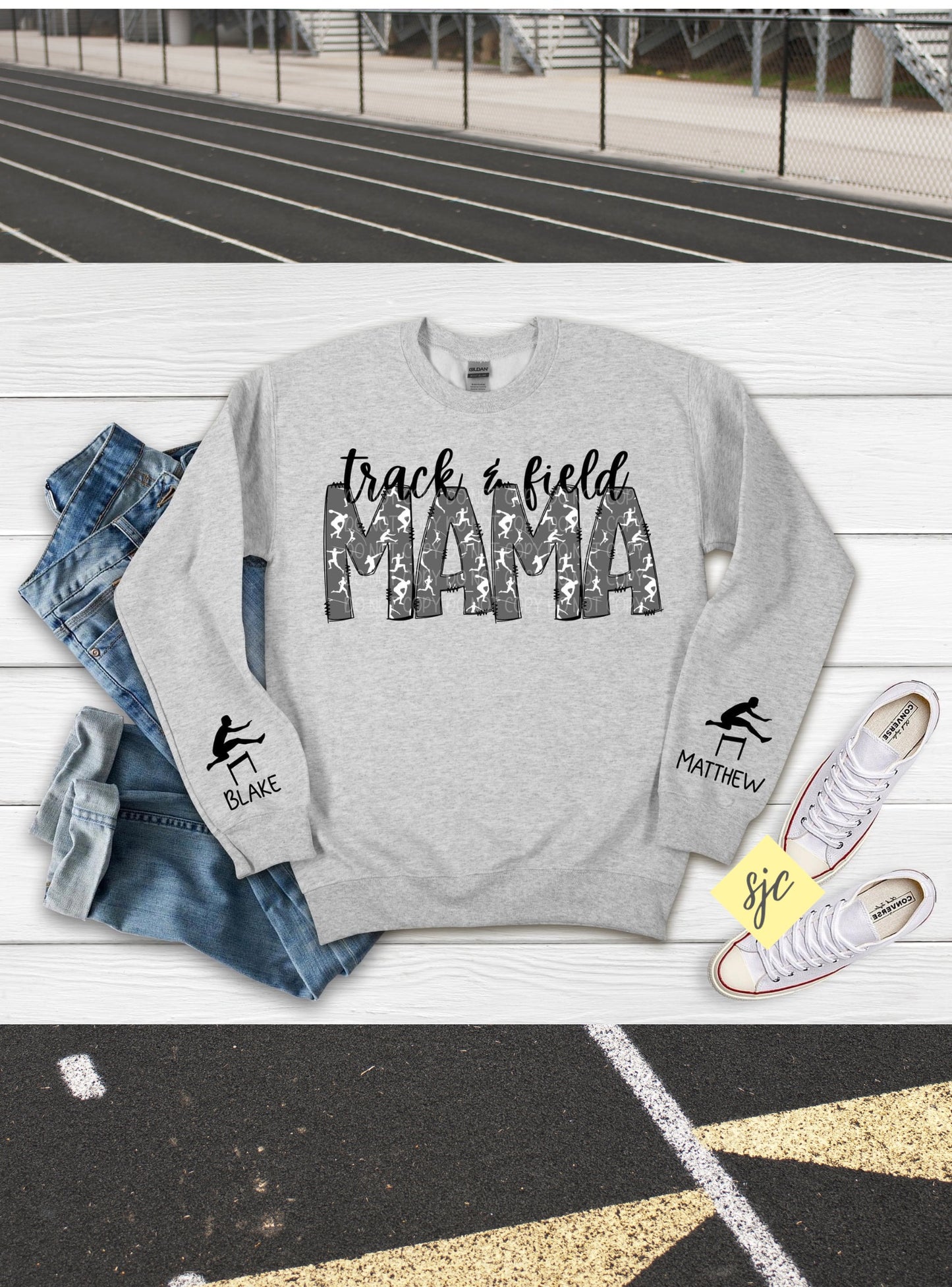 Personalized Name Sport Crewneck Sweatshirt