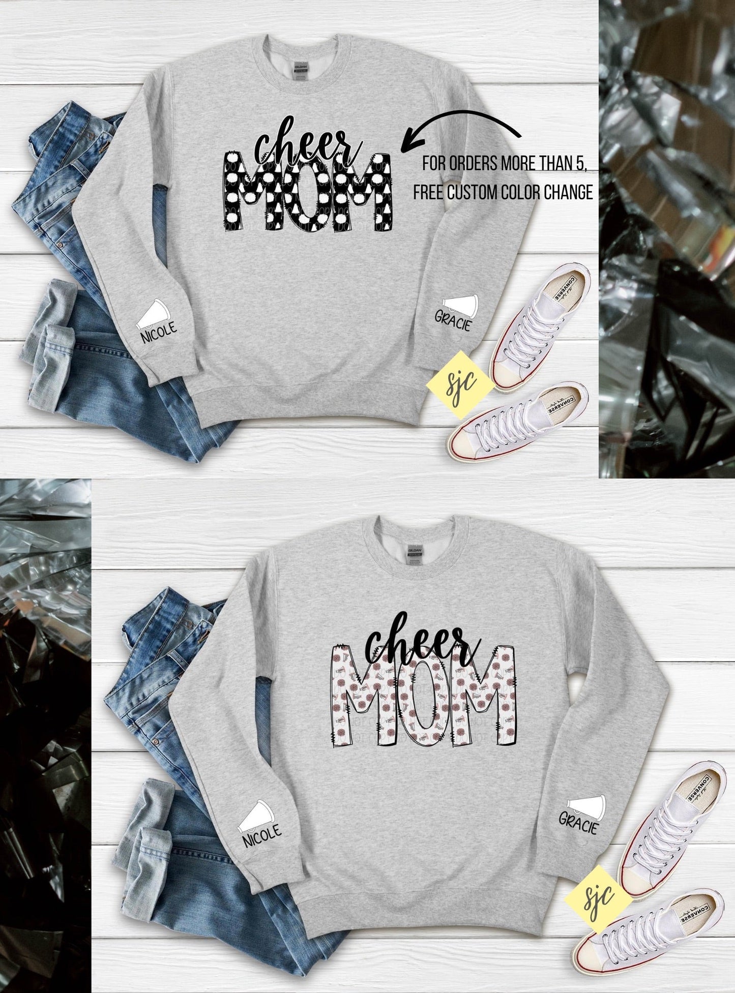 Personalized Name Sport Crewneck Sweatshirt